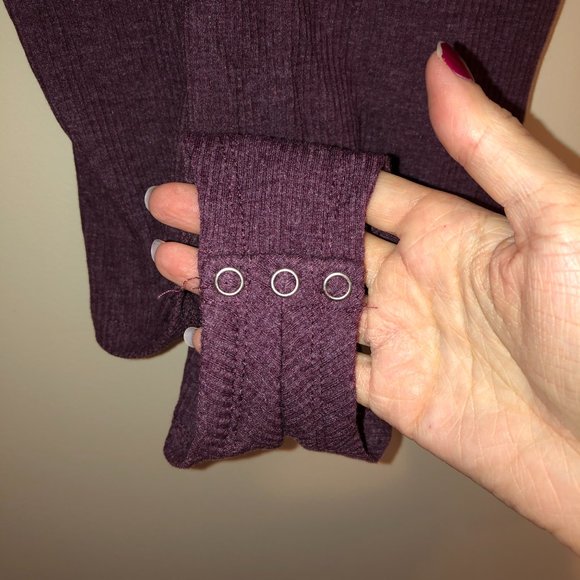 Subdued Amsterdam Purple Body Suit NWOT - Picture 4 of 9